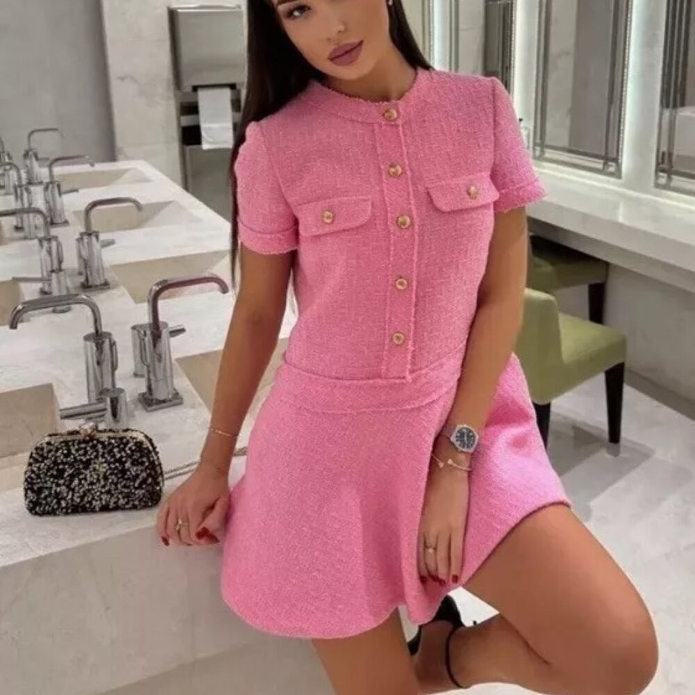 Zara short structured dress ZW collection